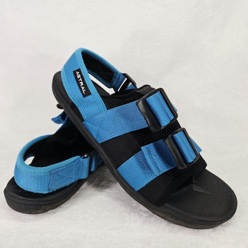 Astral PFD Sandals Womens 9 Blue Black Strappy Performance Water Outdoor NCS22U1